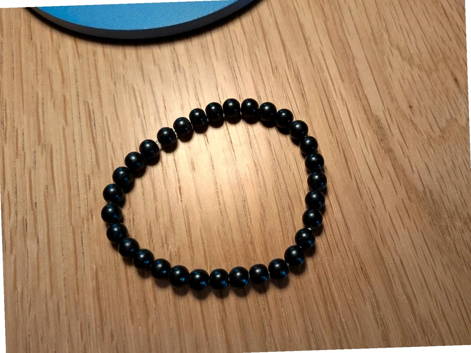 Pulsera de fantasía con cuentas negras finas – photo 2